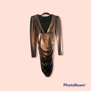 Short length copper color dress. Size small.